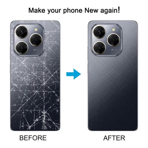 Tapa Trasera Batería Original Tecno Spark 20 Pro (Negro)