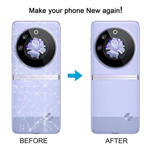 Tapa Trasera de Batería Original Tecno Phantom V Flip (Negro)