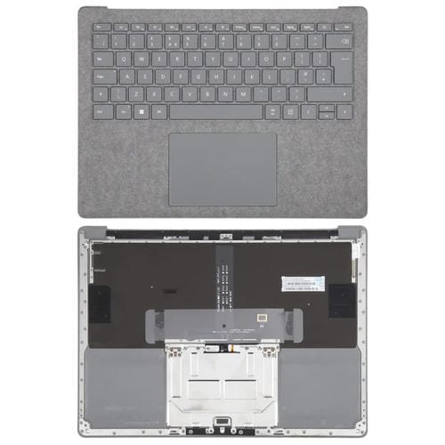 Teclado Britânico Carcaça com Painel Tátil Microsoft Surface Laptop 3 / 4 / 5 13,5 Polegadas (Cinza)