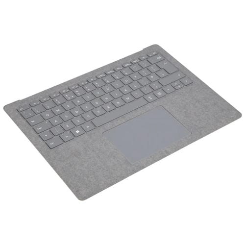 Britische Tastaturgehäuse mit Touchpad für Microsoft Surface Laptop 3 / 4 / 5 13,5 Zoll (Grau)