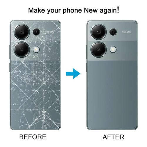 Tapa Trasera de Batería Xiaomi Redmi Note 13 Pro 4G (Negro)