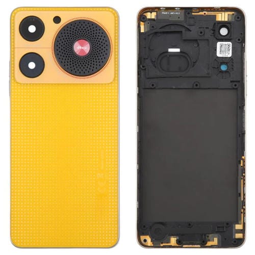 Back Cover of glass Battery with Central Frame and Camera Lens Cover ZTE Nubia Music Z2353 (Yellow)