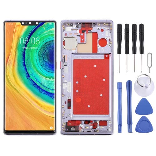 Ecrã Completo TFT Huawei Mate 30 Pro com Moldura sem Identificação de Impressões Digitais (Roxo)