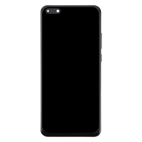 Écran complet TFT Huawei P40 Pro avec cadre sans capteur d'empreintes digitales (noir)