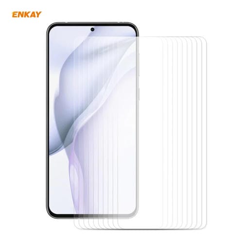 Para Huawei P50 10 PCS Enkay Hat-Prince 0.26mm 9h 2.5D Filos de vidrio templado de borde curvo