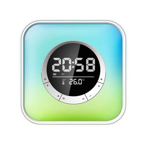 Altavoz Bluetooth Led P10 con Luz de Atmósfera Termómetro y Alarma
