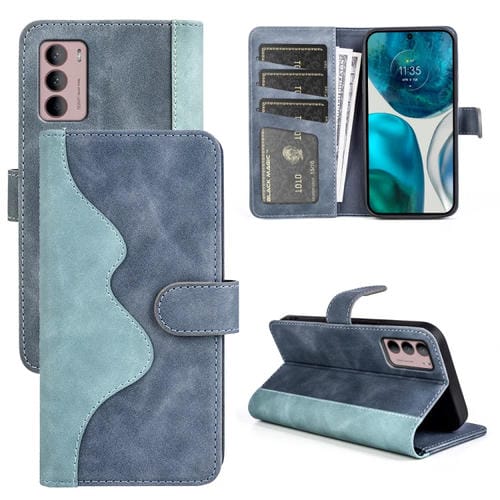 Para Motorola Moto G42 Costering Horizontal Flip Leather Case (azul)