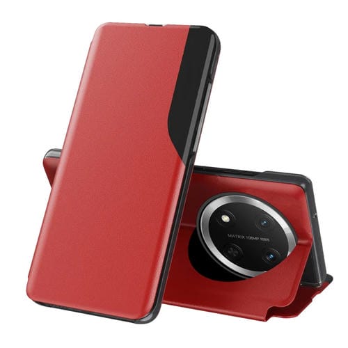 Funda de Cuero con Tapa y Soporte para Teléfono Honor X9C Attraction (Rojo)