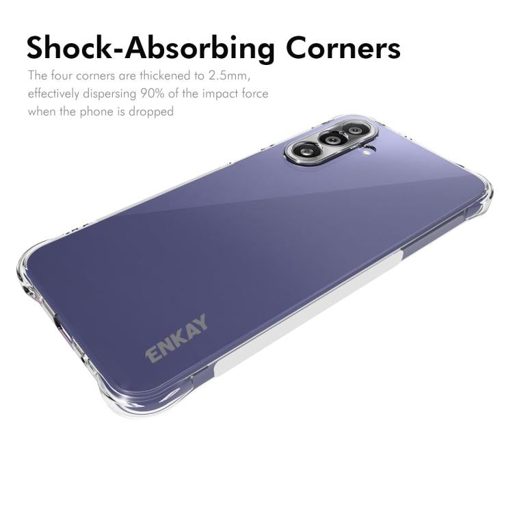 ENKAY Hat-Prince - Funda transparente de TPU a prueba de golpes para Samsung Galaxy M36 5G