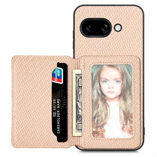 Funda Magnética Fibra de Carbono para Google Pixel 9A (Caqui)
