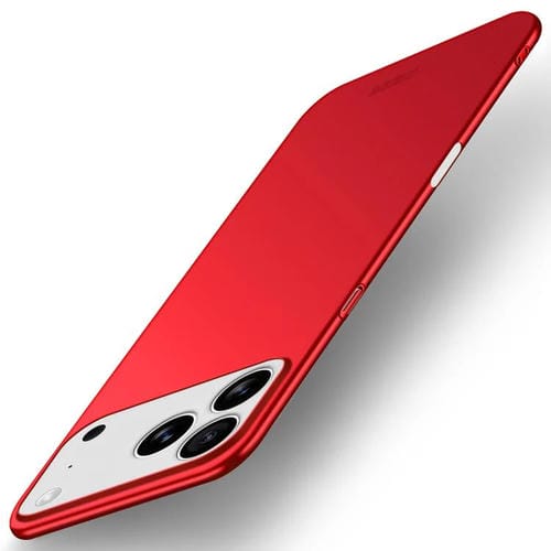 Funda rígida ultrafina de policarbonato esmerilado MOFI para iPhone 17 Pro Max (roja)