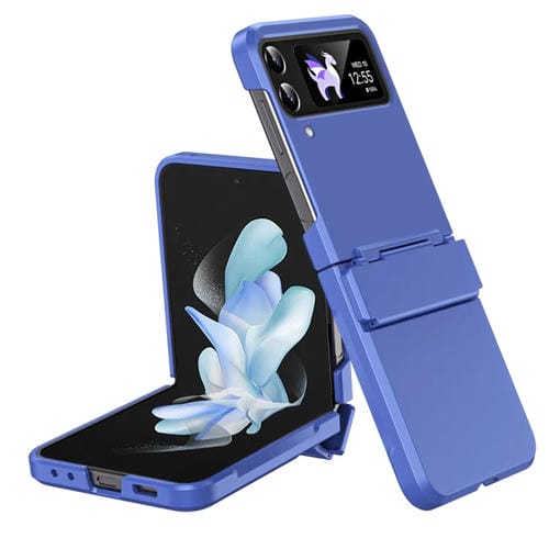 Estuche para Teléfono Samsung Galaxy Z Flip3 Diamond Case Film Bisagra Integral a Prueba de Golpes (Azul)