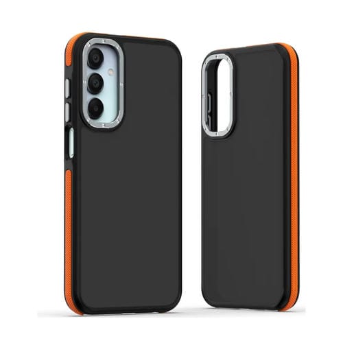 Funda para Teléfono Samsung Galaxy A35 5G TPU a Prueba de Golpes Doble Color (Naranja)