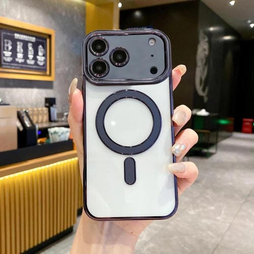 Funda de TPU Magsafe original de imitación para iPhone 17 Pro (negra)