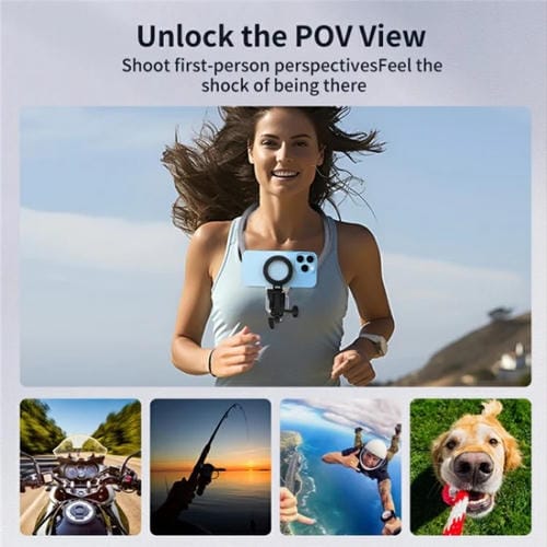 Soporte de Sujeción para Teléfono Sx-P05 con Collar Magnético y Vista En Primera Persona (Gris)