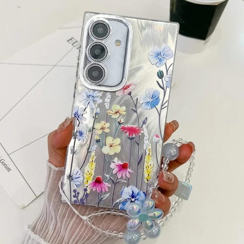 Funda TPU Samsung Galaxy A25 5G Textura Flores Plantas Galvanizadas (Wildflower Fl2)
