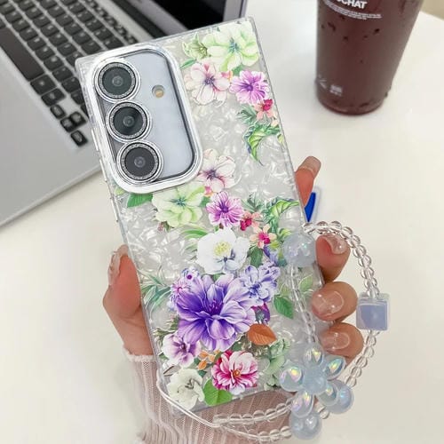Funda para Teléfono Samsung Galaxy A25 5G TPU con Textura Flores y Plantas (Peonía Colorida)