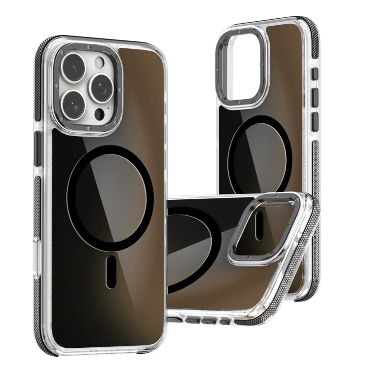 Funda para Teléfono Magsafe iPhone 16 Pro Degradado Dos Colores (Negra)