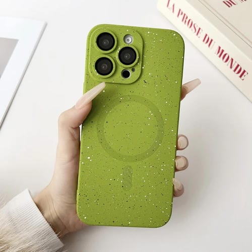 Funda para iPhone 14 Pro Starry Sky TPU a Prueba de Golpes Magsafe (Verde)