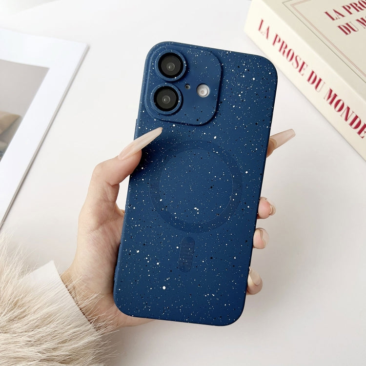 Funda para iPhone 16 Starry Sky TPU a Prueba de Golpes Magsafe (Azul Oscuro)