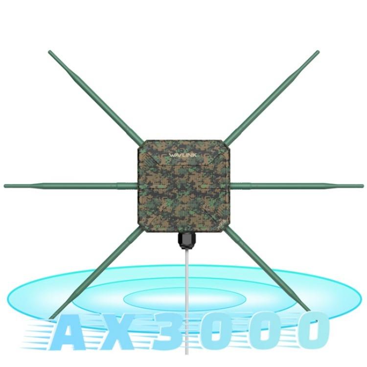 Extensor WiFi para exteriores WAVLINK WN588HX3 AX3000 repetidor WiFi doble banda 6 antenas (Blanco)