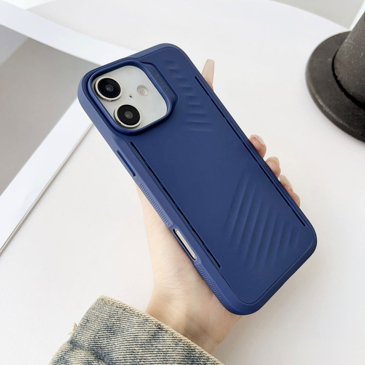 Funda TPU Gaer4 a Prueba de Golpes con Imitación Magsafe para iPhone 16 (Azul)