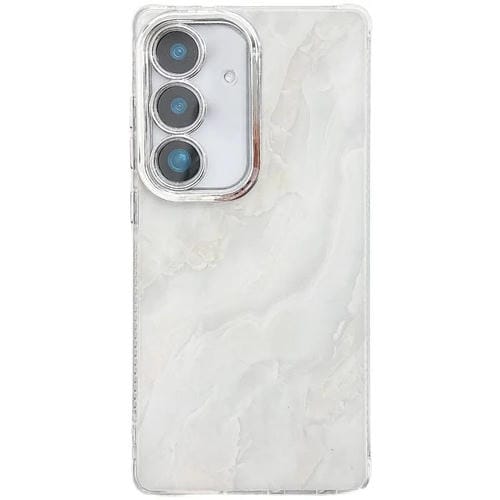 Funda para Teléfono Samsung Galaxy A25 5G Textura Mármol Galvanizado (Blanco)