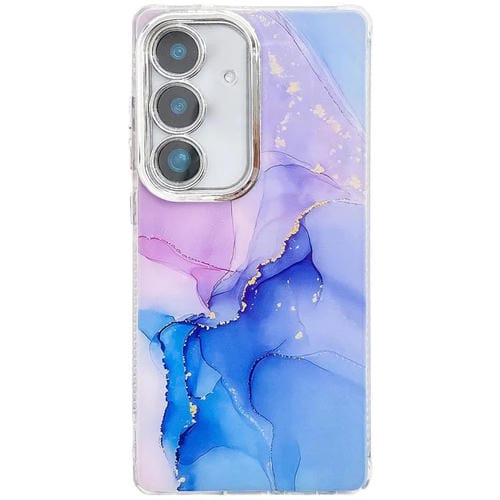 Funda para Teléfono Samsung Galaxy A25 5G Textura Mármol Galvanizado (Púrpura Azul)