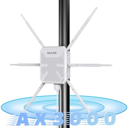 Extensor WIFI para Exteriores Wavlink Wn588Hx3 Ax3000 con 6 Antenas Repetidor WIFI de Banda Dual Enchufe Australiano