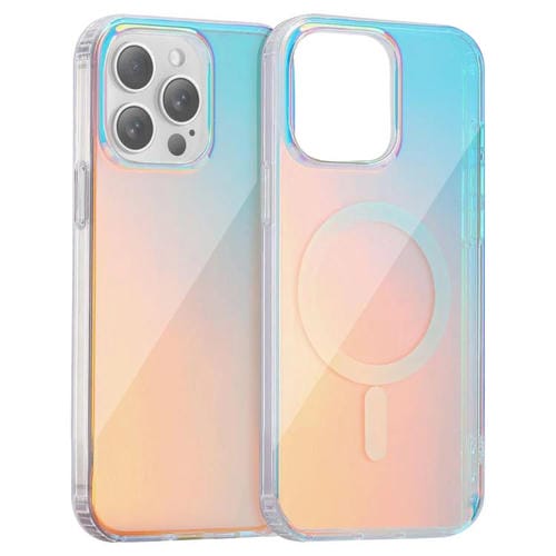 Funda para Teléfono Magsafe iPhone 13 Pro Max Textura Grabada con Láser (Luz Roja)