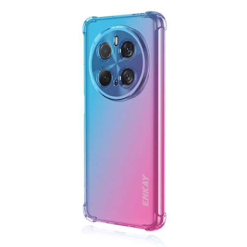 Funda TPU Enkay con Diseño Sombrero y Bolsa de Aire para Honor Magic7 Pro (Azul y Rosa)