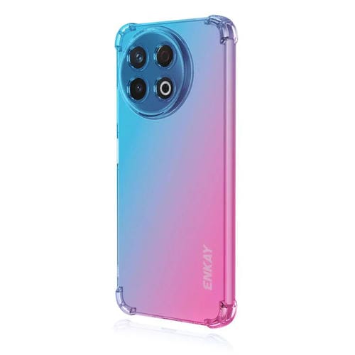 Funda TPU Enkay Hat-Prince Gradient Airbag para Tecno Spark 30C 4G (Azul y Rosa)