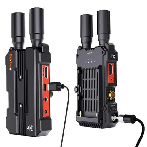 Extensor Inalámbrico 4K HD Bovbox 098 para Cámaras DSLR SDI HDMI Monitor de Video Interfaz Dual Enchufe Estadounidense