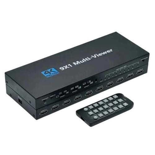 Adaptador de Salida Jqf1 9 en 1 Divisor de Pantalla Conmutador Multivisor HDMI 4K Enchufe UE