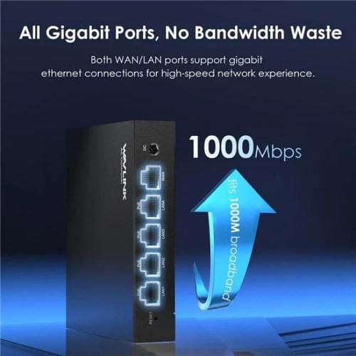 Conmutador PoE WAVLINK WN701AE IEEE 802.3AF/AT con detección automática y gestión centralizada de puntos de acceso. Enchufe: UE.