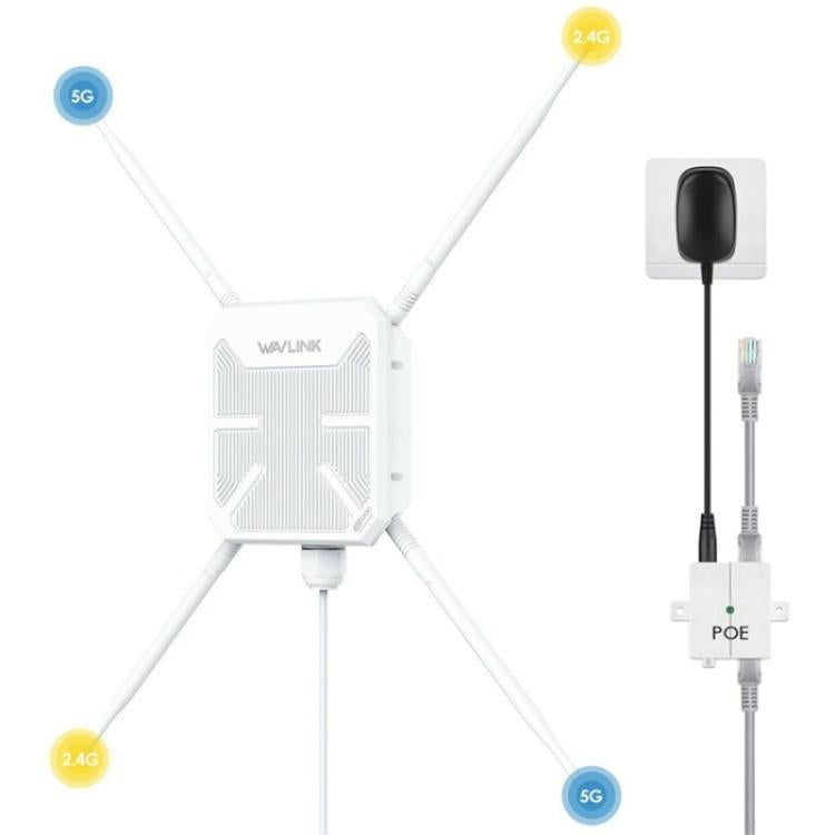 Repetidor AP WAVLINK WN588HA2 extensor WiFi doble banda AC1200 enchufe Reino Unido