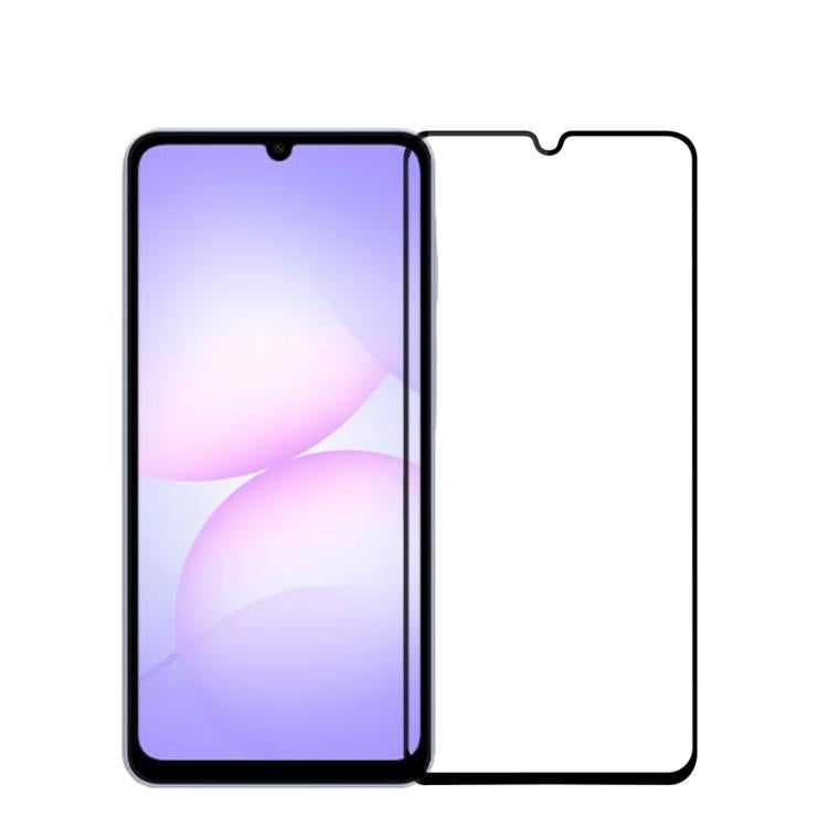 Película de vidrio templado MOFI 9H 2.5D para pantalla completa del Samsung Galaxy A07 (negro)
