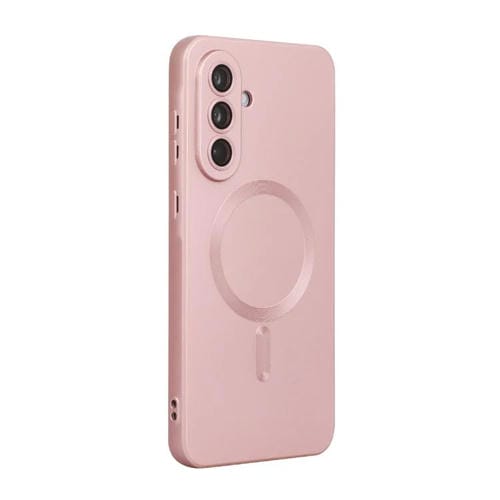 ENKAY - Funda de TPU mate MagSafe con película para lente para Samsung Galaxy A36 5G (rosa)