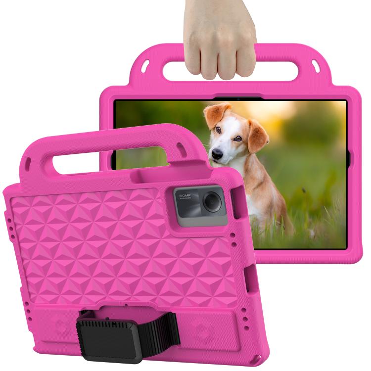 Funda de EVA a prueba de golpes para Xiaomi Pad 5/5 Pro Diamond Series (rosa roja)