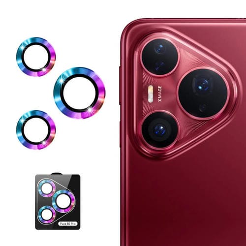 Película de vidrio templado ENKAY 9H para lente trasera de Huawei Pura 80 Pro / Pro+ / Ultra (colorida)