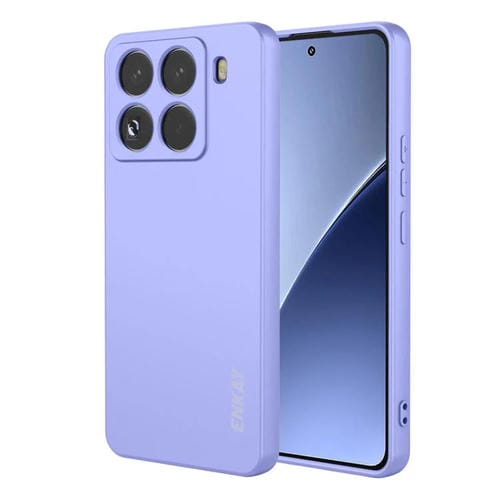ENKAY - Funda de silicona líquida suave y antigolpes para Xiaomi 15 Pro (morada)