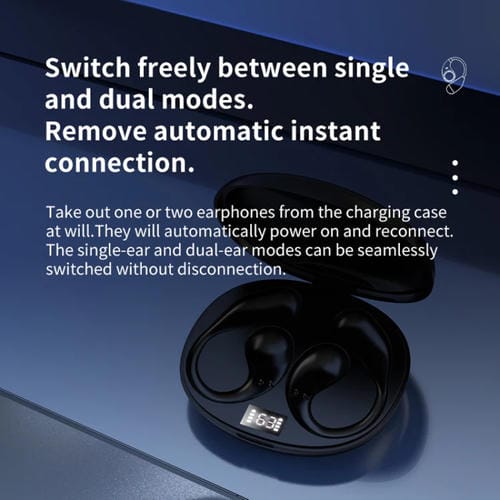 Auriculares Bluetooth Ows con Orejas Colgantes Abiertos y Cómodos (Blancos)