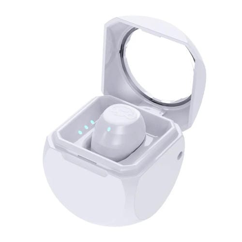 Auricular Estéreo Inalámbrico Q1 Mini Bluetooth Con Compartimento De Carga (Blanco)