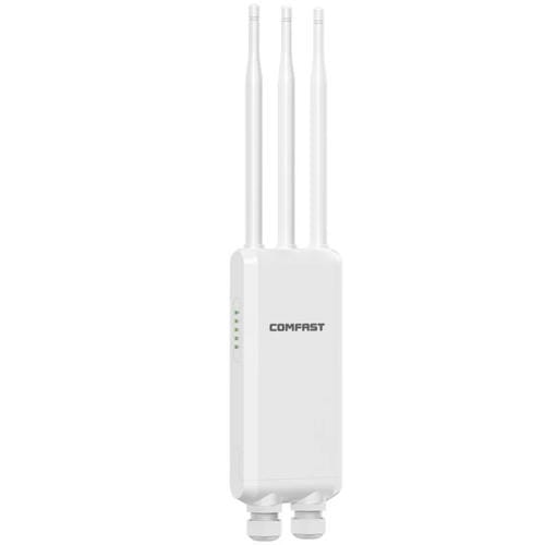 Amplificador de Señal Inalámbrico Gigabit Comfast CF-EW85 1300 Mbps 2,4G/5,8G Compatible CC/PoE Enchufe Estadounidense