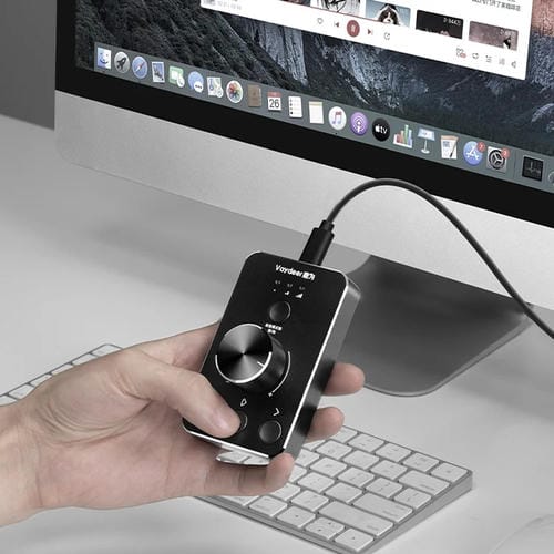 Controlador de Ajuste de Volumen USB Vaydeer Jp2011 Botón Giratorio Multimedia de Escritorio (Tipo C)