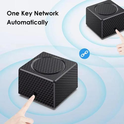 Amplificador de Señal de Enrutador WIFI de Malla Doble Banda Urant USM16 1200 Mbps con 3 Puertos Gigabit Ethernet (Blanco)