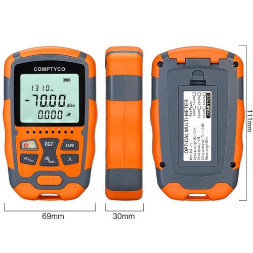 Mini Medidor de Potencia Óptica 4 en 1 Modelo M50 1 Mw Máquina Integrada de Luz Roja Equipo de Prueba Portátil
