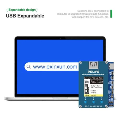 Batteriezustandsprüfer Relife Xa2 Pro Kabelloses Effizienzkontrollgerät mit Popup-Fenster