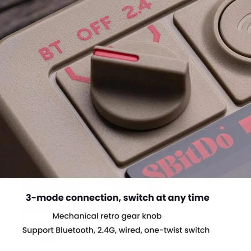 Teclado Numérico Mecánico 8Bitdo Retro18 Versión Red Fami con Conexión Trimodo 2 en 1 para Ordenador