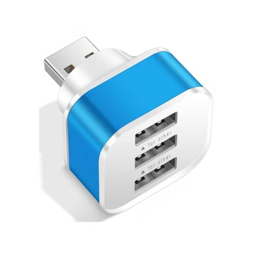 Expansor de 3 Puertos USB 2.0 Hub (Azul)